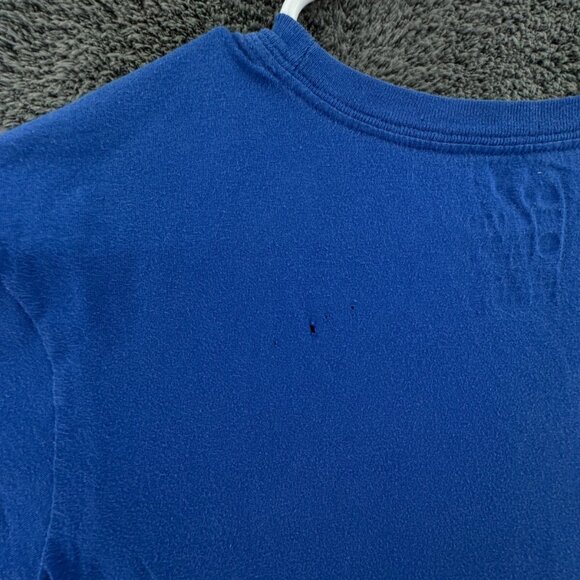 Nike Small Athletic Cut Blue Short Sleeve T Shirt Cotton Pullover Adult W/ Logo - Picture 12 of 13